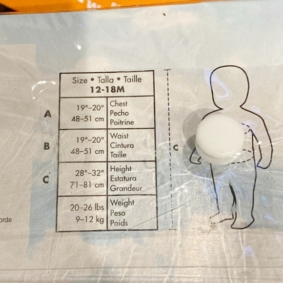 NWT Disney The Little Mermaid Sebastian Infant Costume Halloween Size 12-18M New - Picture 6 of 6